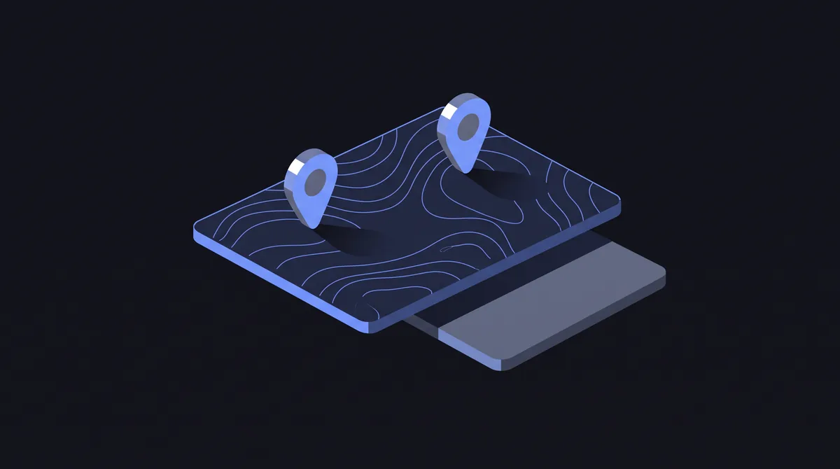 Illustration: a contoured plate holding two pin markers, with a second identical plate sliding out beneath it.