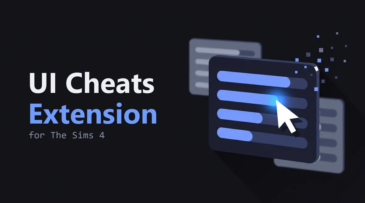 Illustration: a tilted dark panel of horizontal bars with a cursor arrow resting on one of them, beside the mod's name.